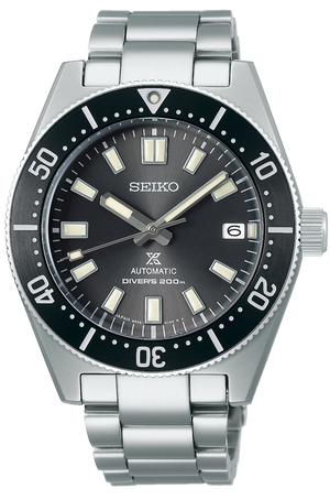 Seiko Prospex 1965 Modern Re Interpretation Automatic Black Dial Silver Steel Strap Watch For Men - SPB143J1 Authentic Buy Shop Now