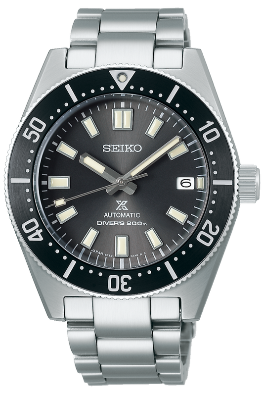 Seiko Prospex 1965 Modern Re Interpretation Automatic Black Dial Silver Steel Strap Watch For Men - SPB143J1 Authentic Buy Shop Now