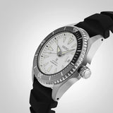 Seiko Shogun Prospex Titanium Divers Automatic White Dial Black Rubber Strap Watch For Men - SPB191J1 Authentic Buy Shop Now