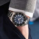 Seiko Prospex Glacier Save the Ocean Green Dial Silver Steel Strap Watch For Men - SPB297J1 Authentic Buy Shop Now