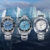 Seiko Prospex Glacier Save the Ocean Green Dial Silver Steel Strap Watch For Men - SPB297J1 Authentic Buy Shop Now