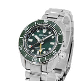 Seiko Prospex GMT Divers Automatic Marine Green Dial Silver Steel Strap Watch For Men - SPB381J1 Authentic Buy Shop Now