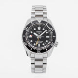 Seiko Prosprex Dark Depths GMT Automatic Black Dial Silver Steel Strap Watch For Men - SPB383J1 Authentic Buy Shop Now