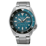 Seiko 5 Sports SKX Skeleton Green Dial Silver Steel Strap Watch For Men - SRPJ45K1 Authentic Buy Shop Now