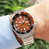 Seiko 5 Sports Sonar Special Edition Brown Dial Silver Steel Strap Watch For Men - SRPJ47K1 Authentic Buy Shop Now