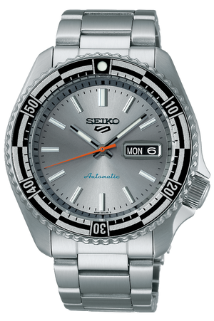 Seiko 5 Sports Special Edition Silver Dial Silver Steel Strap Watch For Men - SRPK09K1 Authentic Buy Shop Now