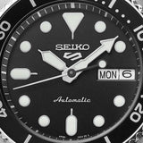 Seiko 5 Sports SKX Automatic Black Dial Silver Steel Strap Watch For Men - SRPK29K1 Authentic Buy Shop Now