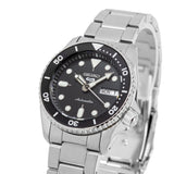 Seiko 5 Sports SKX Automatic Black Dial Silver Steel Strap Watch For Men - SRPK29K1 Authentic Buy Shop Now