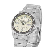 Seiko 5 Sports SKX Automatic Cream Dial Silver Steel Strap Watch For Men - SRPK31K1 Authentic Buy Shop Now