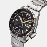Seiko 5 Sport Automatic SKX Series Black Dial Silver Steel Strap Watch for Men - SRPK99K1 Authentic Buy Shop Now