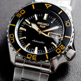 Seiko 5 Sport Automatic SKX Series Black Dial Silver Steel Strap Watch for Men - SRPK99K1 Authentic Buy Shop Now