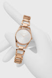 Calvin Klein Dainty Diamonds Silver Dial Rose Gold Steel Strap Watch for Women - K7L2364T Authentic Buy Shop Now