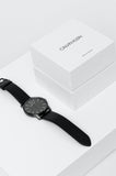Calvin Klein City Quartz Black Dial Black Leather Strap Watch for Men - K2G2G4CX Authentic Buy Shop Now