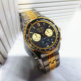 Seiko Sport Chronograph Black Dial Two Tone Steel Strap Watch for Men - SSB430P1 Authentic Buy Shop Now