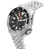 Seiko 5 Sports Automatic GMT Black Dial Silver Steel Strap Watch For Men - SSK001K1 Authentic Buy Shop Now