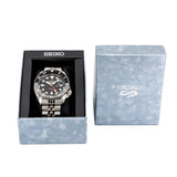 Seiko 5 Sports Automatic GMT Black Dial Silver Steel Strap Watch For Men - SSK001K1 Authentic Buy Shop Now
