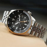 Seiko 5 Sports GMT US Special Edition Automatic Grey Dial Silver Steel Strap Watch For Men - SSK021K1 Authentic Buy Shop Now