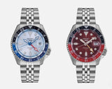 Seiko 5 Sports Thong Sia Limited Edition Red Dial Silver Steel Strap Watch For Men - SSK031K1 Authentic Buy Shop Now