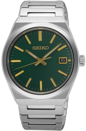 Seiko Conceptual Green Dial Silver Steel Strap Watch for Men - SUR601P1 Authentic Buy Shop Now