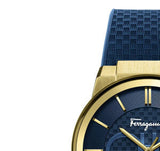 Salvatore Ferragamo Sapphire Blue Dial Blue Rubber Strap Watch for Men - SFHP00220 Authentic Buy Shop Now