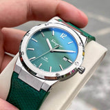 Salvatore Ferragamo F-80 Classic Green Dial Green Leather Strap Watch for Men - SFDT00119 Authentic Buy Shop Now