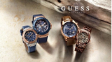 Guess Rigor Analogue Quartz Blue Dial Brown Leather Strap Watch For Men - W0040G10 Authentic Buy Shop Now