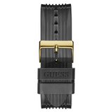Guess Poseidon Chronograph Black Dial Black Silicone Strap Watch For Men - GW0425G1 Authentic Buy Shop Now