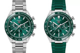 Tag Heuer Carrera Chronograph 44mm Green Dial Green Steel Strap Watch for Men - CBN2A1N.FT6238 Authentic Buy Shop Now