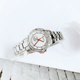 Bulova Crystal Collection Mother of Pearl Dial Silver Steel Strap Watch for Women - 98L232 Authentic Buy Shop Now