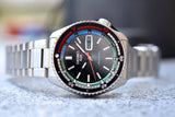 Seiko 5 Sports SKX Series Regatta Timer Retro Blue Dial Silver Steel Strap Watch For Men - SRPK13K1 Authentic Buy Shop Now