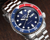 Seiko 5 Sports Automatic Blue Dial Silver Steel Strap Watch For Men - SRPD53K1 Authentic Buy Shop Now