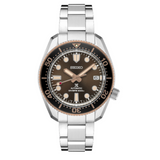 Seiko Prospex Sea Diver Automatic Brown Dial Silver Steel Strap Watch For Men - SPB240J1 Authentic Buy Shop Now