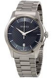Gucci G Timeless Grey Dial Silver Steel Strap Watch For Men - YA126441 Authentic Buy Shop Now