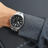 Seiko Prospex Automatic Diver Black Dial Silver Steel Strap Watch For Men - SPB051J1 Authentic Buy Shop Now