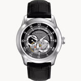 Bulova BVA Classic Automatic Silver Dial Black Leather Strap Watch for Men - 96A135 Authentic Buy Shop Now