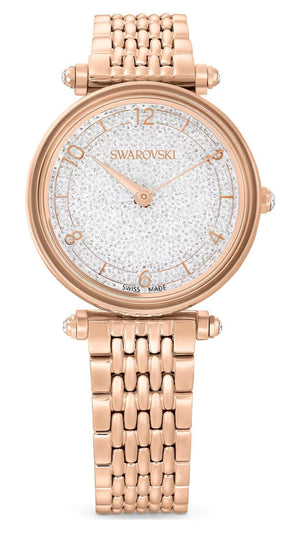 Swarovski Crystalline Wonder Silver Dial Rose Gold Steel Strap Watch for Women - 5656911 Authentic Buy Shop Now