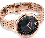 Swarovski Crystalline Chic Analog Black Dial Rose Gold Steel Strap Watch for Women - 5544587 Authentic Buy Shop Now