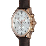Tissot Chrono XL Classic Silver Dial Brown Leather Strap Watch For Men - T116.617.36.037.00 Authentic Buy Shop Now