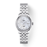 Tissot Le Locle Automatic Diamonds Mother of Pearl Dial Silver Steel Strap Watch For Women - T006.207.11.116.00 Authentic Buy Shop Now