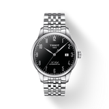 Tissot T Classic Powermatic 80 Black Dial Silver Steel Strap Watch For Men - T41.1.483.52 Authentic Buy Shop Now