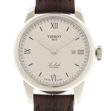 Tissot T Classic Le Locle Automatic Silver Dial Brown Leather Strap Watch For Women - T006.207.16.038.00 Authentic Buy Shop Now