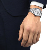 Tissot Le Locle Powermatic 80 Silver Dal Silver Steel Strap Watch For Men - T006.407.11.033.00 Authentic Buy Shop Now