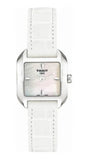 Tissot T Lady Mother of Pearl Dial White Leather Strap Watch for Women - T02.1.225.71 Authentic Buy Shop Now
