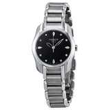 Tissot T Wave Black Dial Two Tone Steel Strap Watch For Women - T023.210.11.056.00 Authentic Buy Shop Now