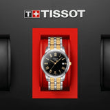 Tissot T Classic Dream Black Dial Two Tone Steel Strap Watch for Men - T033.410.22.053.01 Authentic Buy Shop Now