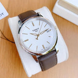 Tissot T Classic Dream White Dial Brown Leather Strap Watch for Men - T033.410.26.011.01 Authentic Buy Shop Now