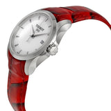 Tissot Couturier White Dial Red Leather Watch For Women - T035.210.16.011.01 Authentic Buy Shop Now