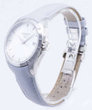 Tissot T Classic Couturier Silver Dial Light Blue Leather Strap Watch For Women - T035.210.16.031.02 Authentic Buy Shop Now