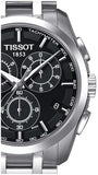 Tissot Couturier Chronograph Black Dial Silver Steel Strap Watch For Men - T035.617.11.051.00 Authentic Buy Shop Now