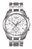 Tissot T Classic Couturier Chronograph White Dial Silver Steel Strap Watch For Men - T101.617.11.031.00 Authentic Buy Shop Now